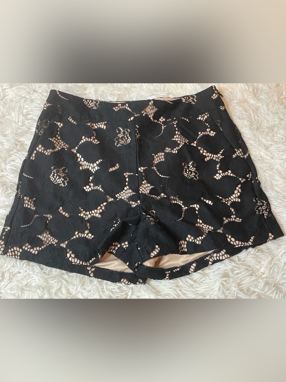 Express Black Logo on Cream Lined Garment